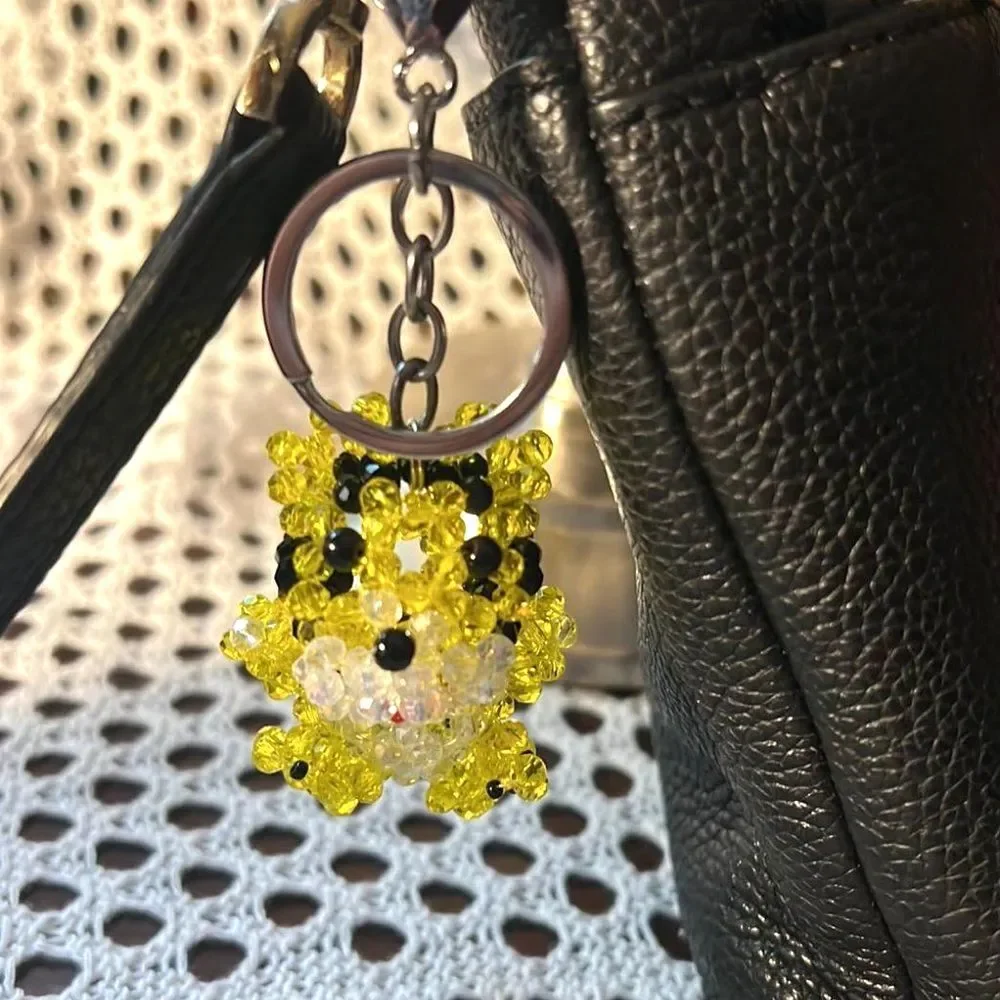 Crystal Beaded Tiger Keychain/Purse Charm - NWOT